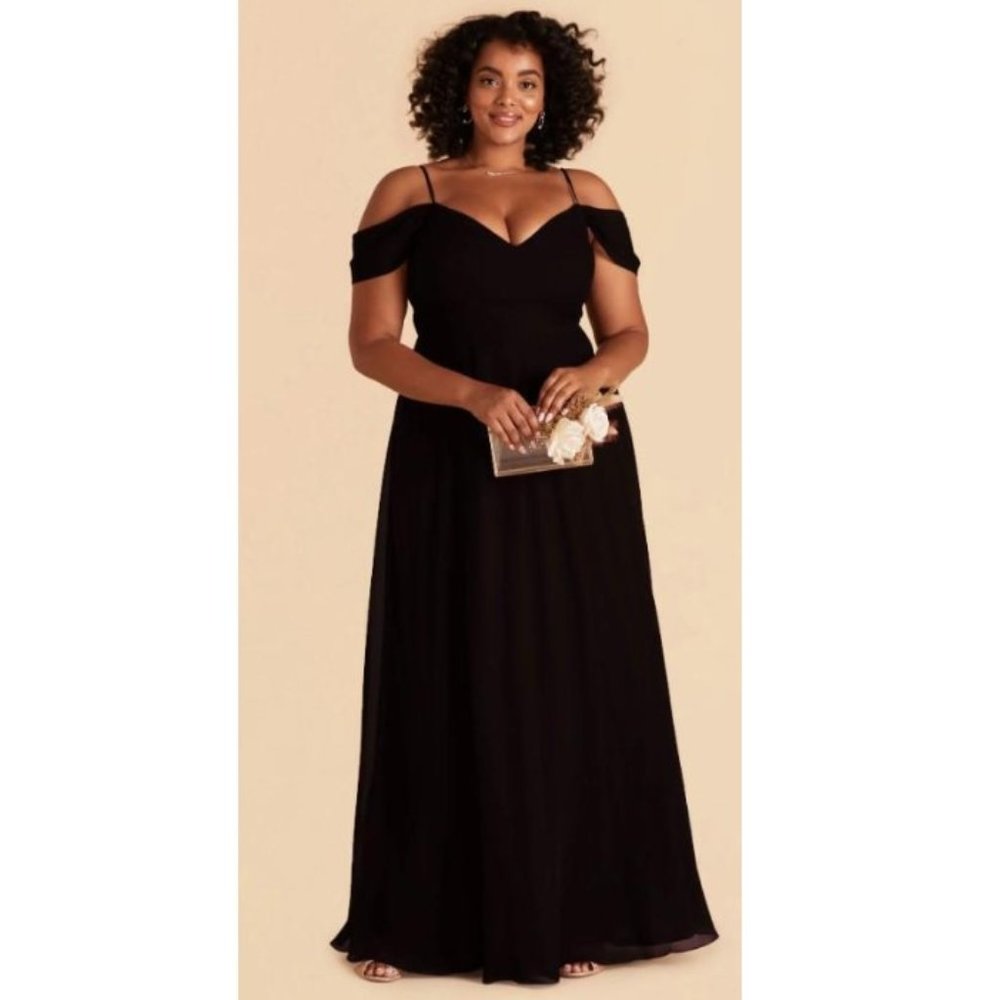 NEW Black Plus Sz 1X 18/20 Sleeveless Lined Formal Prom Maxi Dress BIRDY GREY